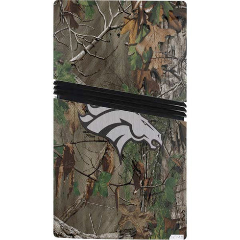 NFL Denver Broncos Realtree Xtra Green Camo PS5 Pro Bundle Skin