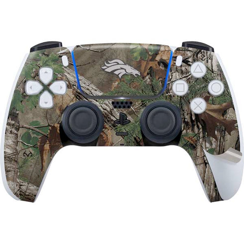 NFL Denver Broncos Realtree Xtra Green Camo PS5 Pro Bundle Skin