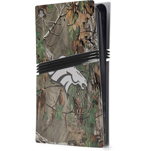 NFL Denver Broncos Realtree Xtra Green Camo PS5 Pro Console Skin