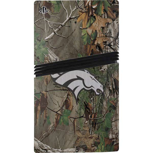 NFL Denver Broncos Realtree Xtra Green Camo PS5 Pro Console Skin