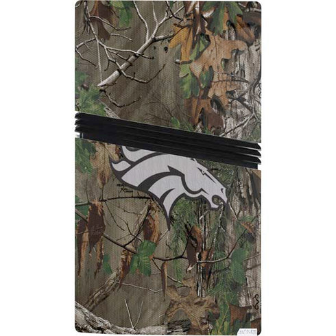 NFL Denver Broncos Realtree Xtra Green Camo PS5 Pro Console Skin