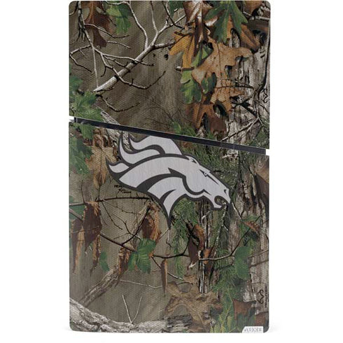 NFL Denver Broncos Realtree Xtra Green Camo PS5 Slim Digital Edition Console Skin