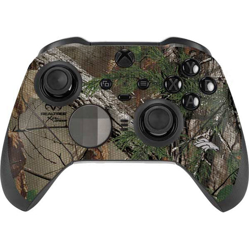 NFL Denver Broncos Realtree Xtra Green Camo Xbox Elite Wireless Controller Series 2 Skin