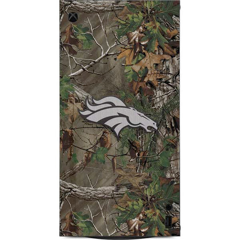 NFL Denver Broncos Realtree Xtra Green Camo XBox Series X Digital Edition Console Skin