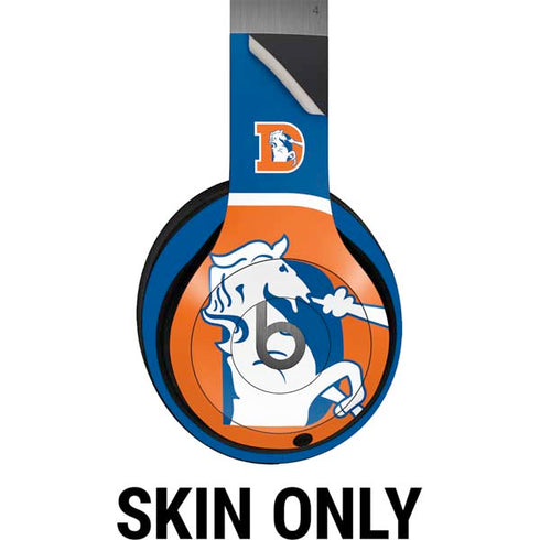 NFL Denver Broncos Retro Logo Beats Solo 4 Wireless Headphones Skin