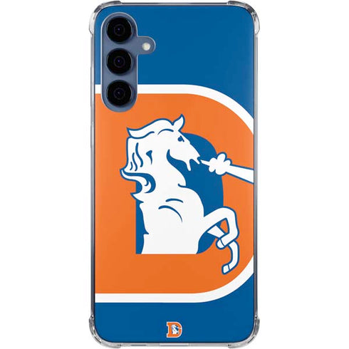 NFL Denver Broncos Retro Logo Galaxy A35 5G Clear Case