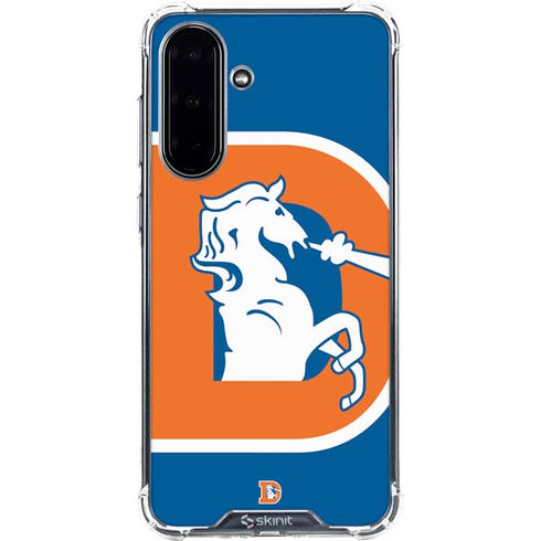 NFL Denver Broncos Retro Logo Galaxy A36 5G Clear Case