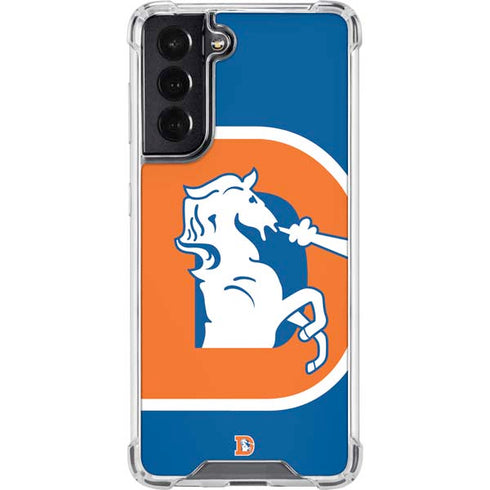 NFL Denver Broncos Retro Logo Galaxy S22 Clear Case