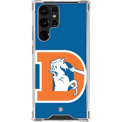 NFL Denver Broncos Retro Logo Galaxy S23 Ultra Clear Case