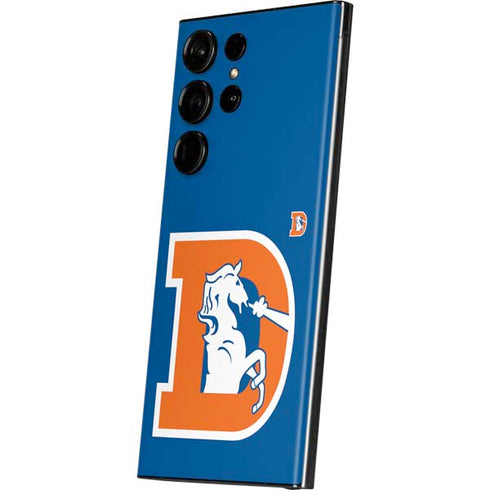 NFL Denver Broncos Retro Logo Galaxy Skins