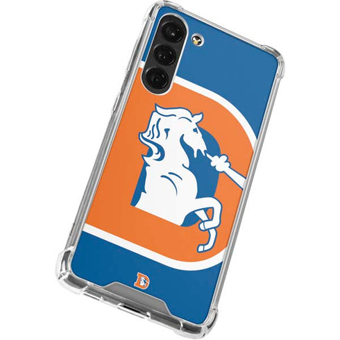 NFL Denver Broncos Retro Logo Galaxy S24 FE Clear Case