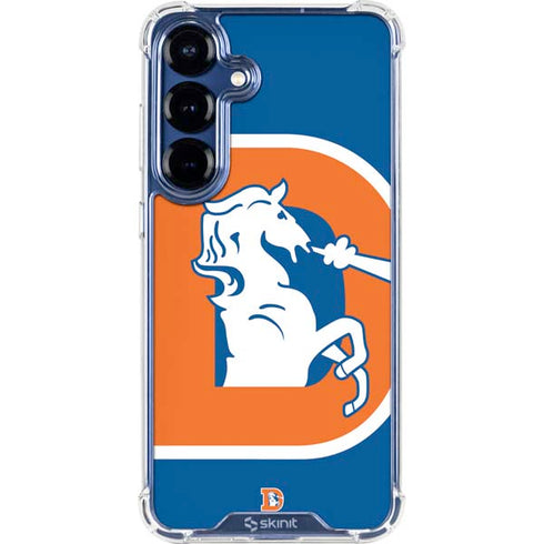 NFL Denver Broncos Retro Logo Galaxy S25 Clear Case
