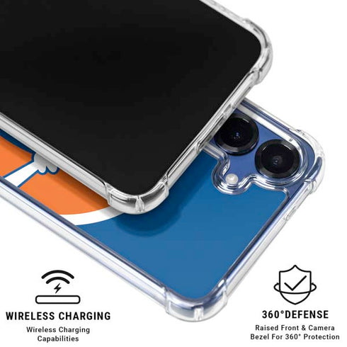 NFL Denver Broncos Retro Logo Galaxy S25 Plus Clear Case