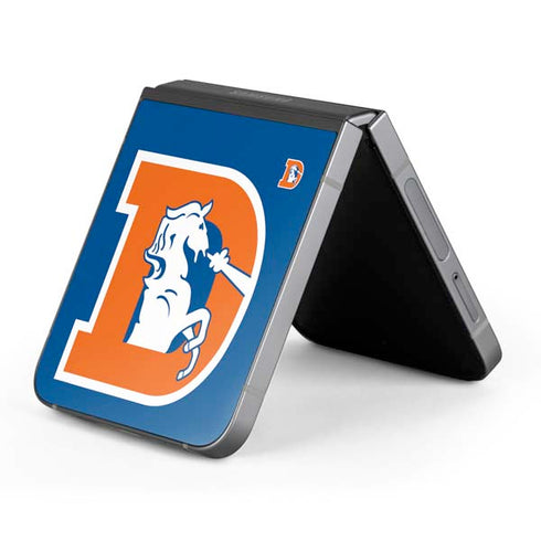 NFL Denver Broncos Retro Logo Galaxy Z Flip6 Skin