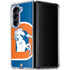 NFL Denver Broncos Retro Logo Galaxy Z Fold5 5G Clear Case