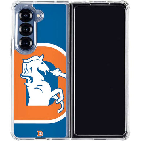 NFL Denver Broncos Retro Logo Galaxy Z Fold7 Clear Case