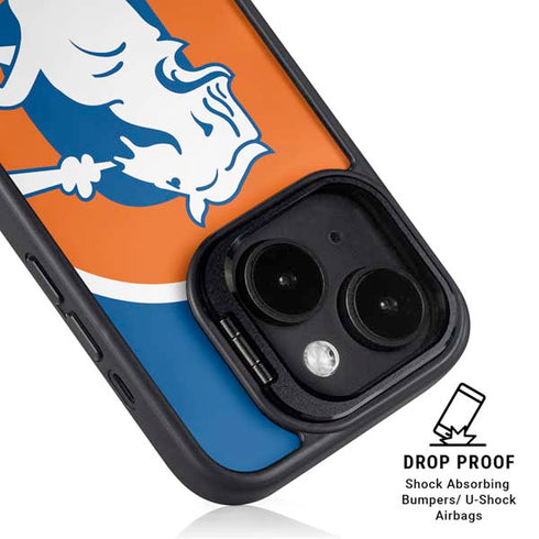 NFL Denver Broncos Retro Logo iPhone 14 Plus Kickstand Case