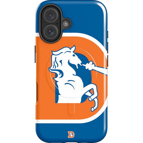 NFL Denver Broncos Retro Logo iPhone 16 Magsafe Impact Case