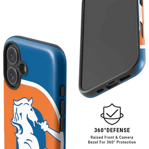 NFL Denver Broncos Retro Logo iPhone 16 Magsafe Impact Case