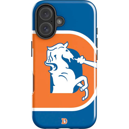 NFL Denver Broncos Retro Logo iPhone 16 Plus Impact Case