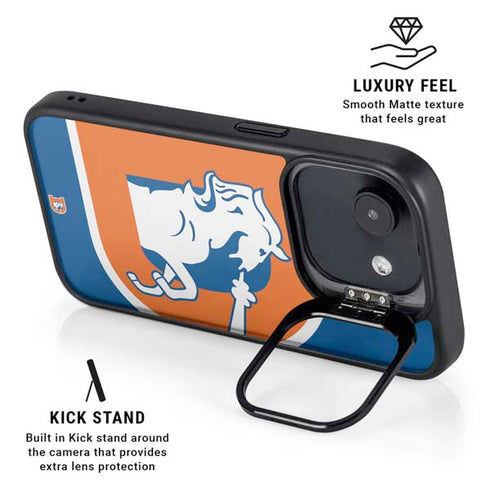 NFL Denver Broncos Retro Logo iPhone 16e Kickstand Case