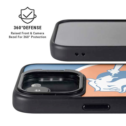 NFL Denver Broncos Retro Logo iPhone 16e Kickstand Case