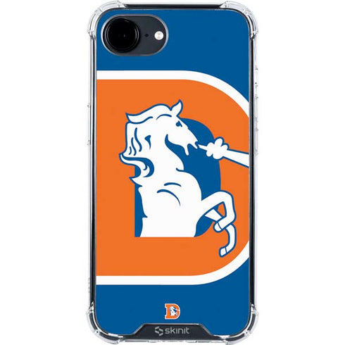 NFL Denver Broncos Retro Logo iPhone 16e Clear Case