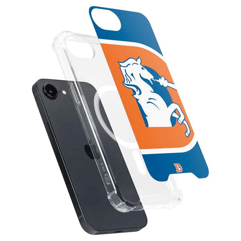 NFL Denver Broncos Retro Logo iPhone 16e MagSafe Case