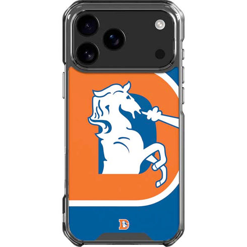 NFL Denver Broncos Retro Logo iPhone 17 Pro Max Clear Case