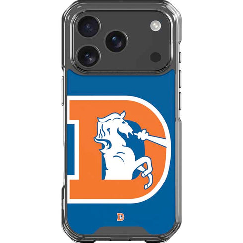 NFL Denver Broncos Retro Logo iPhone 18 Pro Clear Case