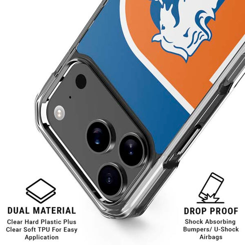 NFL Denver Broncos Retro Logo iPhone 18 Pro Clear Case