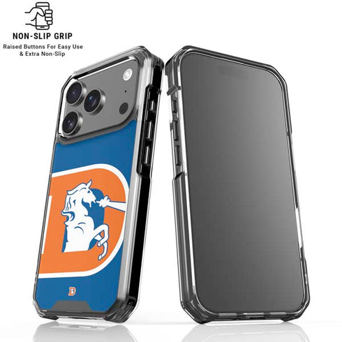 NFL Denver Broncos Retro Logo iPhone 18 Pro Clear Case