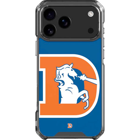 NFL Denver Broncos Retro Logo iPhone 18 Pro Max Clear Case