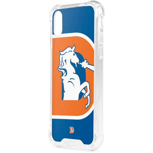 NFL Denver Broncos Retro Logo iPhone XS Clear Case