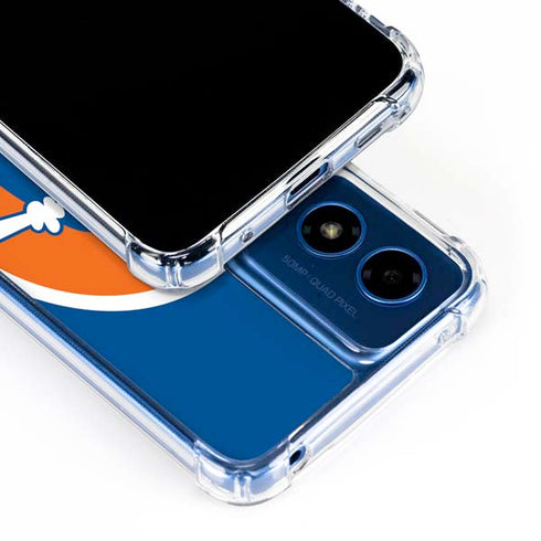 NFL Denver Broncos Retro Logo Moto G 5G (2024) Clear Case