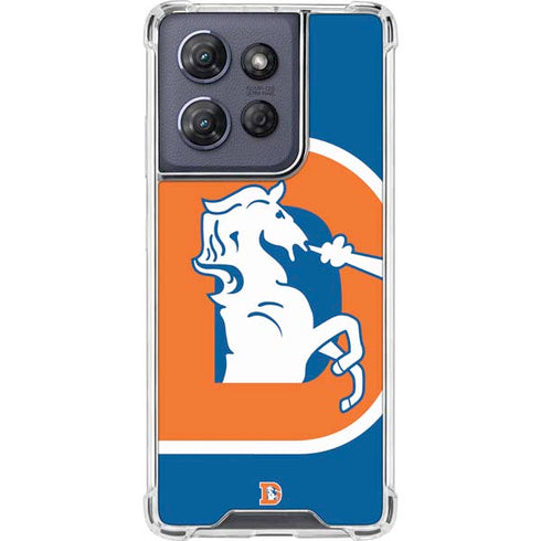 NFL Denver Broncos Retro Logo Moto G Play 5G (2025) Clear Case