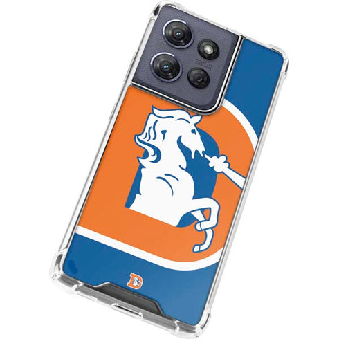 NFL Denver Broncos Retro Logo Moto G Power 5G (2025) Clear Case