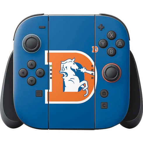 NFL Denver Broncos Retro Logo Nintendo Switch 2 (2025) Joy-Con Controller Skin