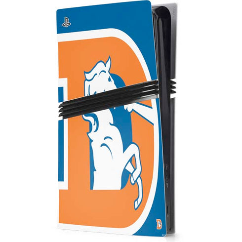 NFL Denver Broncos Retro Logo PS5 Pro Console Skin