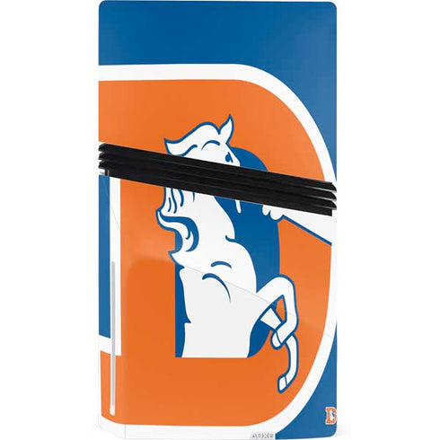 NFL Denver Broncos Retro Logo PS5 Pro Disk Console Skin