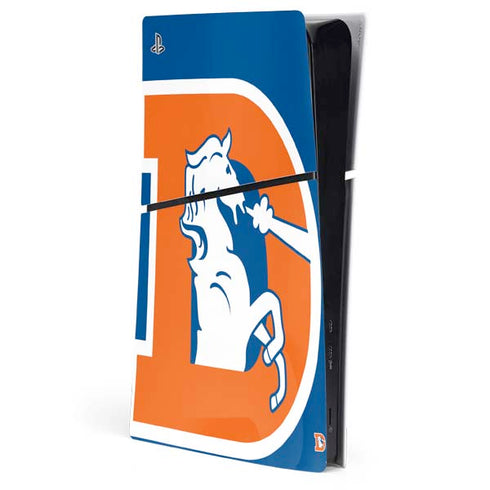 NFL Denver Broncos Retro Logo PS5 Slim Digital Edition Console Skin