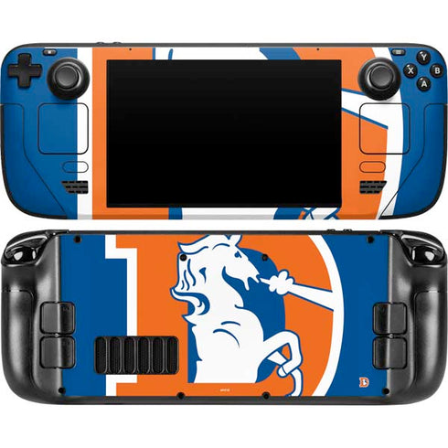 NFL Denver Broncos Retro Logo Steam Deck Handheld Gaming Computer OLED Skin