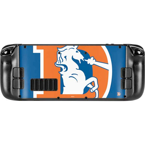 NFL Denver Broncos Retro Logo Steam Deck Handheld Gaming Computer OLED Skin