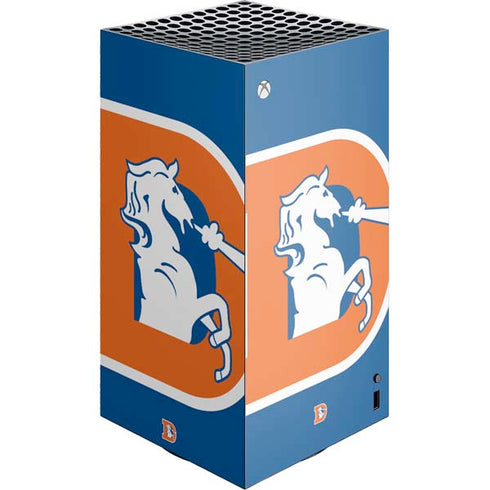 NFL Denver Broncos Retro Logo XBox Series X Digital Edition Console Skin