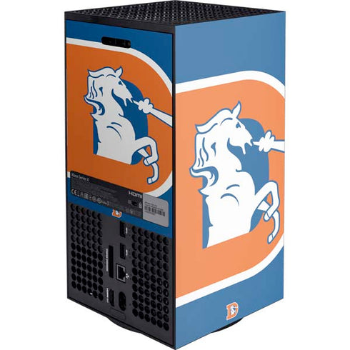 NFL Denver Broncos Retro Logo XBox Series X Digital Edition Console Skin