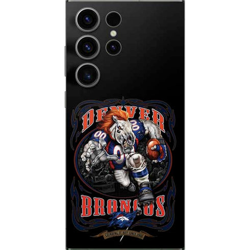 Liquid Blue NFL Denver Broncos Running Back Galaxy S25 Ultra Skin