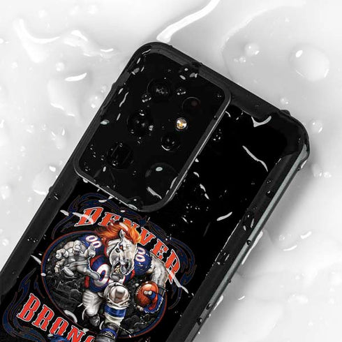 Liquid Blue NFL Denver Broncos Running Back Galaxy S24 Ultra Waterproof Case