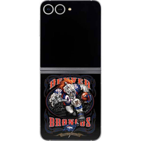 Liquid Blue NFL Denver Broncos Running Back Galaxy Z Flip6 Skin