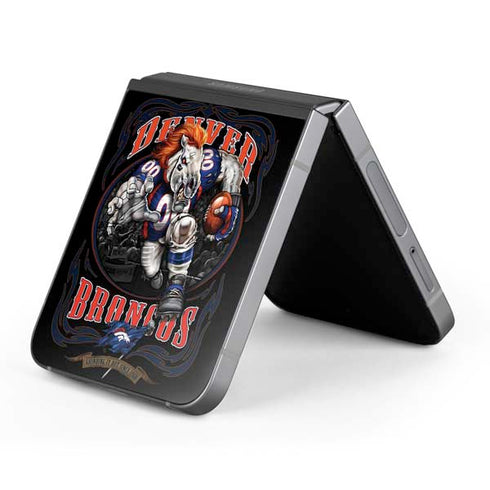 Liquid Blue NFL Denver Broncos Running Back Galaxy Z Flip6 Skin