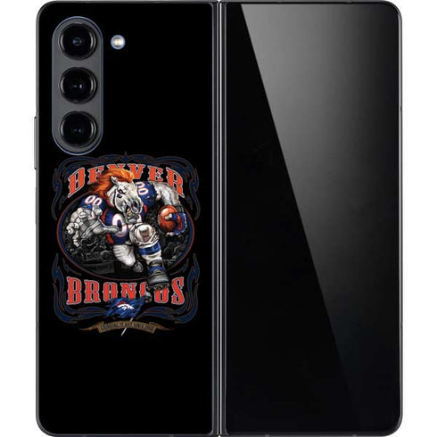 Liquid Blue NFL Denver Broncos Running Back Galaxy Z Fold5 5G Skin